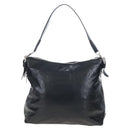 PRADA Shoulder Bag Leather Black Silver Auth am12823SAM-3