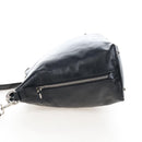 PRADA Shoulder Bag Leather Black Silver Auth am12823SAM-4