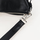 PRADA Shoulder Bag Leather Black Silver Auth am12823SAM-8