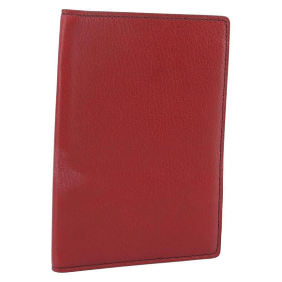 Cartier Passport Case Leather Red Auth am12824M