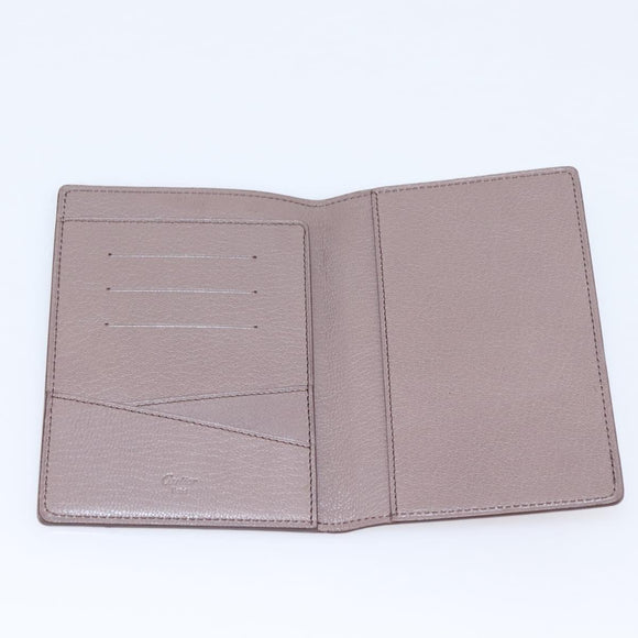 Cartier Passport Case Leather Red Auth am12824M