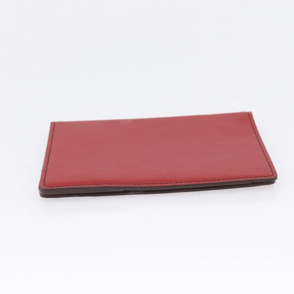 Cartier Passport Case Leather Red Auth am12824M