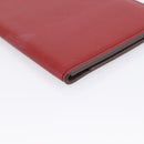 Cartier Passport Case Leather Red Auth am12824M-9