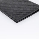 Bottega Veneta INTRECCIATO Passport Case Leather Black Auth am12826M-15