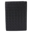 Bottega Veneta INTRECCIATO Passport Case Leather Black Auth am12826M-13