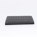 Bottega Veneta INTRECCIATO Passport Case Leather Black Auth am12826M-3