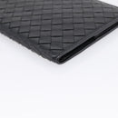 Bottega Veneta INTRECCIATO Passport Case Leather Black Auth am12826M-8
