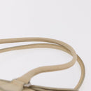 PRADA Tote Bag Leather Ivory Silver Auth am12827A-15