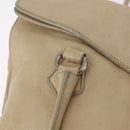 PRADA Tote Bag Leather Ivory Silver Auth am12827A-17