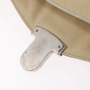 PRADA Tote Bag Leather Ivory Silver Auth am12827A-26