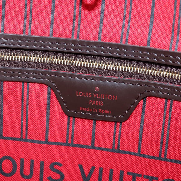 LOUIS VUITTON Damier Ebene Neverfull MM Tote Bag N51105 LV Auth am12828SAM