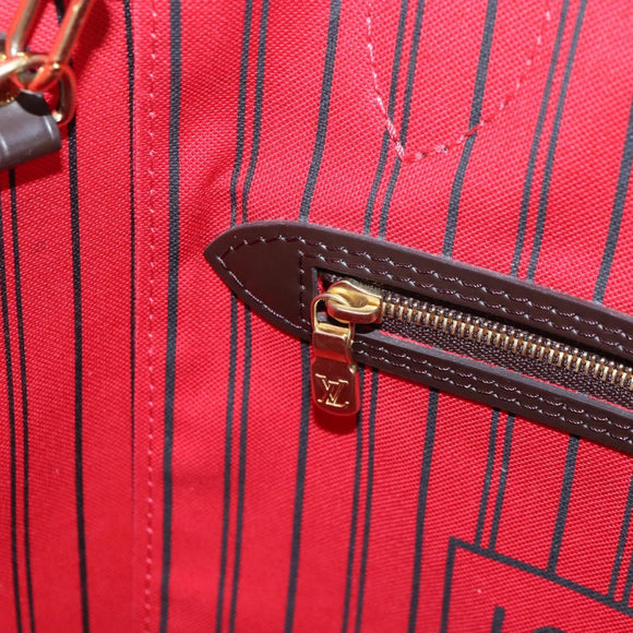 LOUIS VUITTON Damier Ebene Neverfull MM Tote Bag N51105 LV Auth am12828SAM