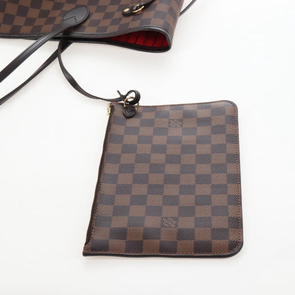 LOUIS VUITTON Damier Ebene Neverfull MM Tote Bag N51105 LV Auth am12828SAM