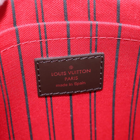 LOUIS VUITTON Damier Ebene Neverfull MM Tote Bag N51105 LV Auth am12828SAM