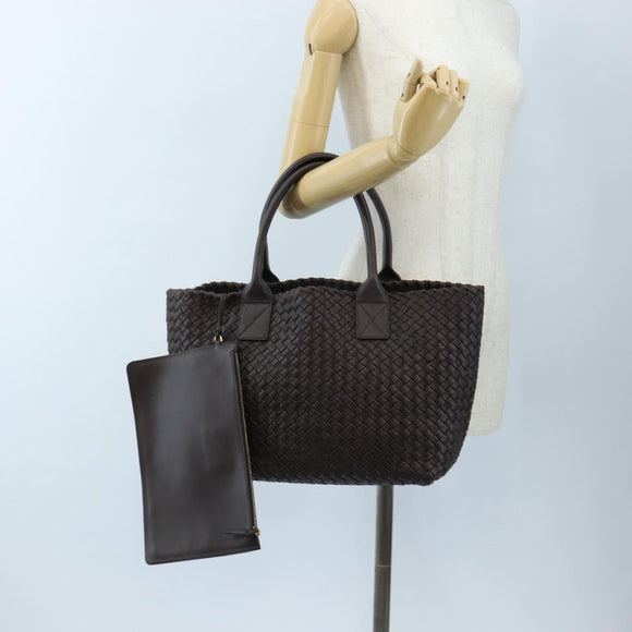Bottega Veneta INTRECCIATO Cabas PM Hand Bag Leather 141498 Auth am12829SAM