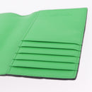 Bottega Veneta INTRECCIATO Passport Case Leather Black Green Auth am12830M-19