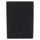 Bottega Veneta INTRECCIATO Passport Case Leather Black Green Auth am12830M-2