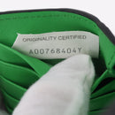Bottega Veneta INTRECCIATO Passport Case Leather Black Green Auth am12830M-21