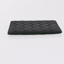 Bottega Veneta INTRECCIATO Passport Case Leather Black Green Auth am12830M-5