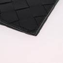 Bottega Veneta INTRECCIATO Passport Case Leather Black Green Auth am12830M-9
