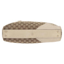 GUCCI GG Canvas Newbrit Tote Bag Beige Gold Tone 169971 Auth am12832V-5