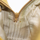 PRADA Chain Hand Bag Raffia Beige Gold Tone BL0352 Auth am12833M-23