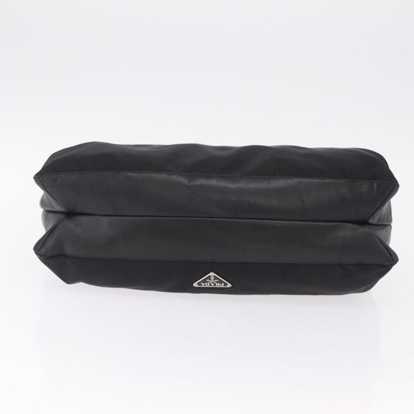 PRADA Tote Bag Nylon Black Silver BR1325 Auth am12835V