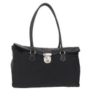 PRADA Tote Bag Nylon Black Silver BR1325 Auth am12835V-13