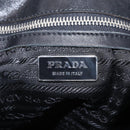 PRADA Tote Bag Nylon Black Silver BR1325 Auth am12835V-25