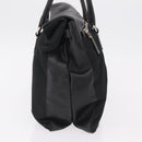 PRADA Tote Bag Nylon Black Silver BR1325 Auth am12835V-3