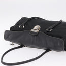 PRADA Tote Bag Nylon Black Silver BR1325 Auth am12835V-6