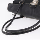 PRADA Tote Bag Nylon Black Silver BR1325 Auth am12835V-7