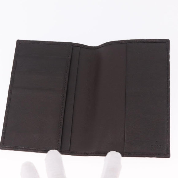 GUCCI GuccissimaGG Passport Case Leather Brown 154694 Auth am12836M