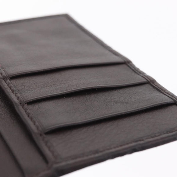 GUCCI GuccissimaGG Passport Case Leather Brown 154694 Auth am12836M