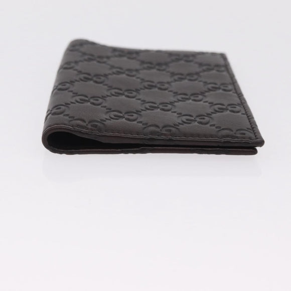 GUCCI GuccissimaGG Passport Case Leather Brown 154694 Auth am12836M