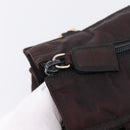 PRADA Metal Handle Hand Bag Nylon Black Auth am12838A-16
