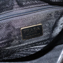 PRADA Metal Handle Hand Bag Nylon Black Auth am12838A-17