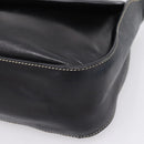 PRADA Shoulder Bag Leather Black Silver Auth am12839V-8