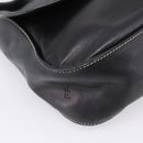 PRADA Shoulder Bag Leather Black Silver Auth am12839V-15