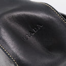 PRADA Shoulder Bag Leather Black Silver Auth am12839V-9