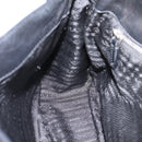 PRADA Shoulder Bag Leather Black Silver Auth am12839V-22