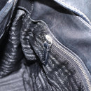 PRADA Shoulder Bag Leather Black Silver Auth am12839V-23