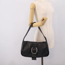 PRADA Shoulder Bag Leather Black Silver Auth am12839V-26