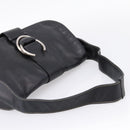PRADA Shoulder Bag Leather Black Silver Auth am12839V-7