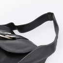PRADA Shoulder Bag Leather Black Silver Auth am12839V-14
