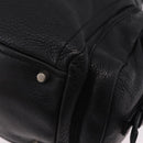 PRADA Shoulder Hand Bag Leather Black Silver Auth am12841V-13