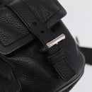 PRADA Shoulder Hand Bag Leather Black Silver Auth am12841V-14