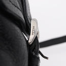 PRADA Shoulder Hand Bag Leather Black Silver Auth am12841V-15