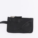 PRADA Shoulder Hand Bag Leather Black Silver Auth am12841V-31