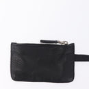 PRADA Shoulder Hand Bag Leather Black Silver Auth am12841V-32